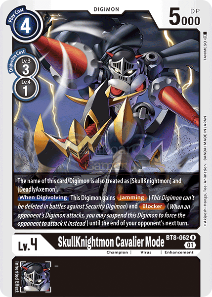 Bt8-062 Skullknightmon Cavalier Mode Uncommon Single Card