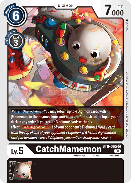 Bt8-065 Catchmamemon Common Single Card