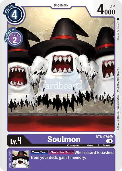 Bt8-074 Soulmon Common Single Card