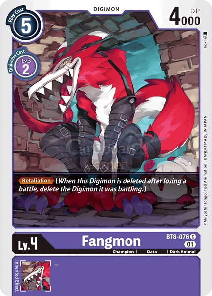 Bt8-076 Fangmon Common Single Card