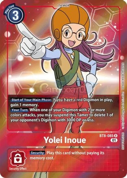 Bt8-085 Alternate Art Yolei Inoue Box Topper Single Card