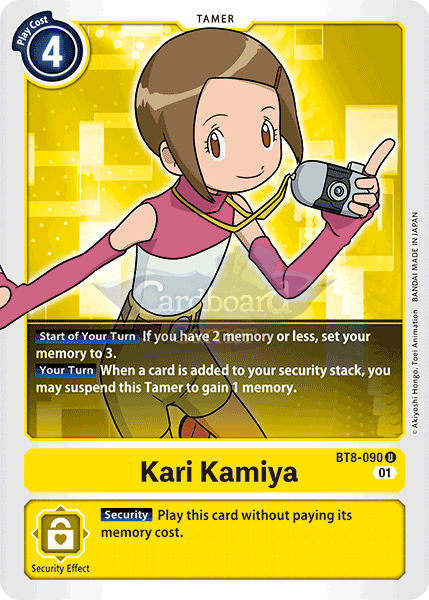 Bt8-090 Kari Kamiya Uncommon Single Card