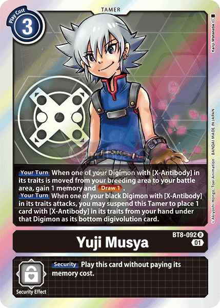 Bt8-092 Yuji Musha Rare Single Card