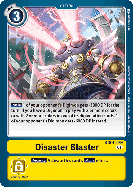 Bt8-100 Disaster Blaster Common Single Card