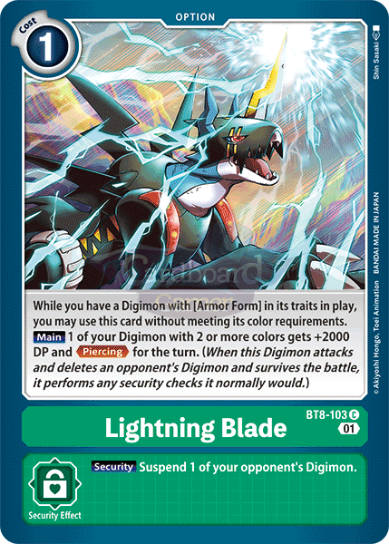 Bt8-103 Lightning Blade Common Single Card