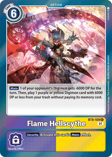 Bt8-109 Flame Hellscythe Rare Single Card