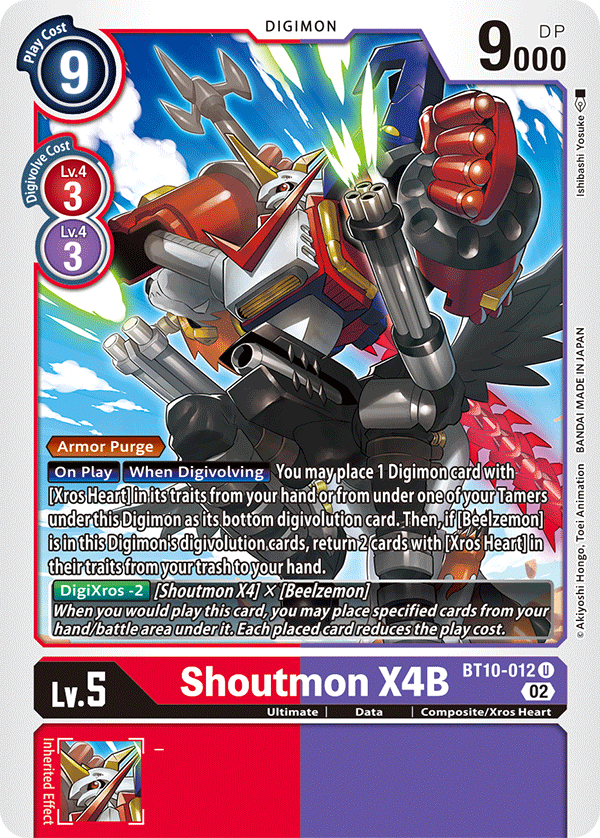 BT10-012 Shoutmon X4B Uncommon