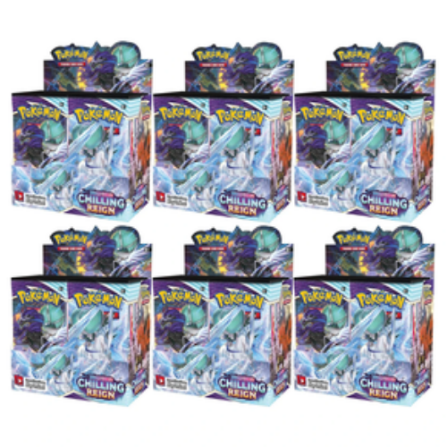 Pokemon TCG Sword and Shield Chilling Reign Booster Box Case (6 Boxes)