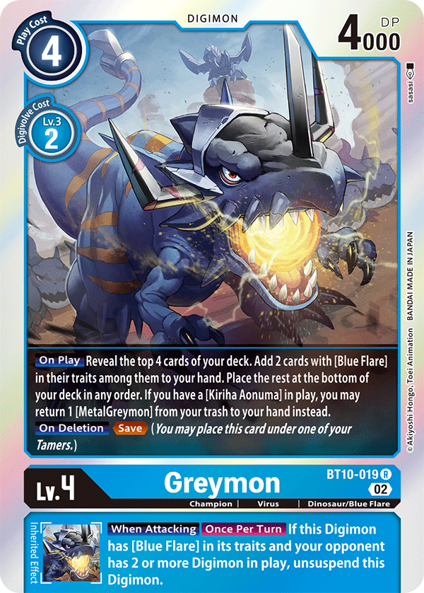 BT10-019 Greymon Rare