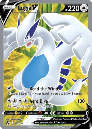 185/195 Lugia V Full Art Silver Tempest