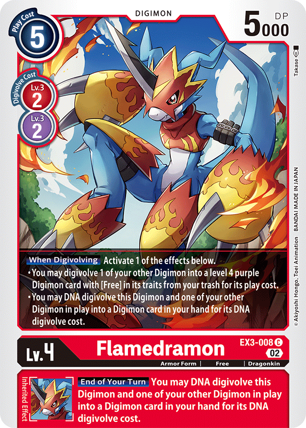 EX03-008 Flamedramon Common