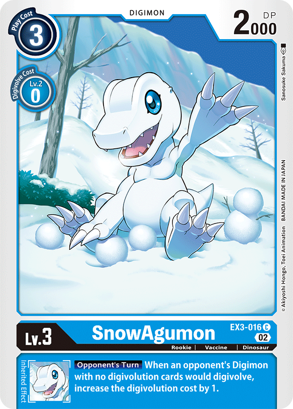 EX03-016 SnowAgumon Common