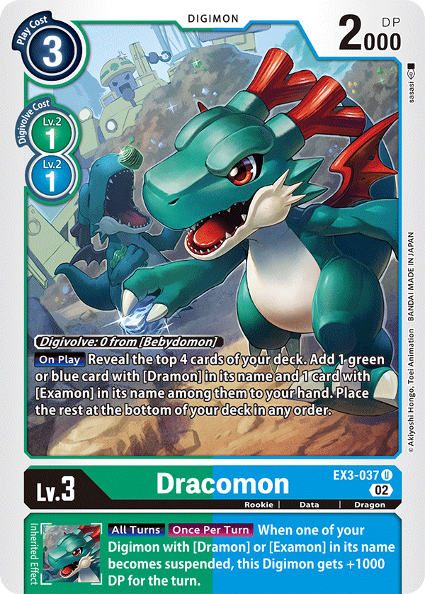 EX03-037 Dracomon Uncommon