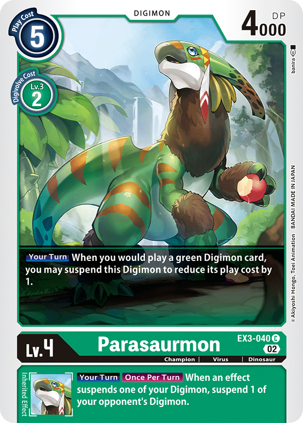 EX03-040 Parasaurmon Common