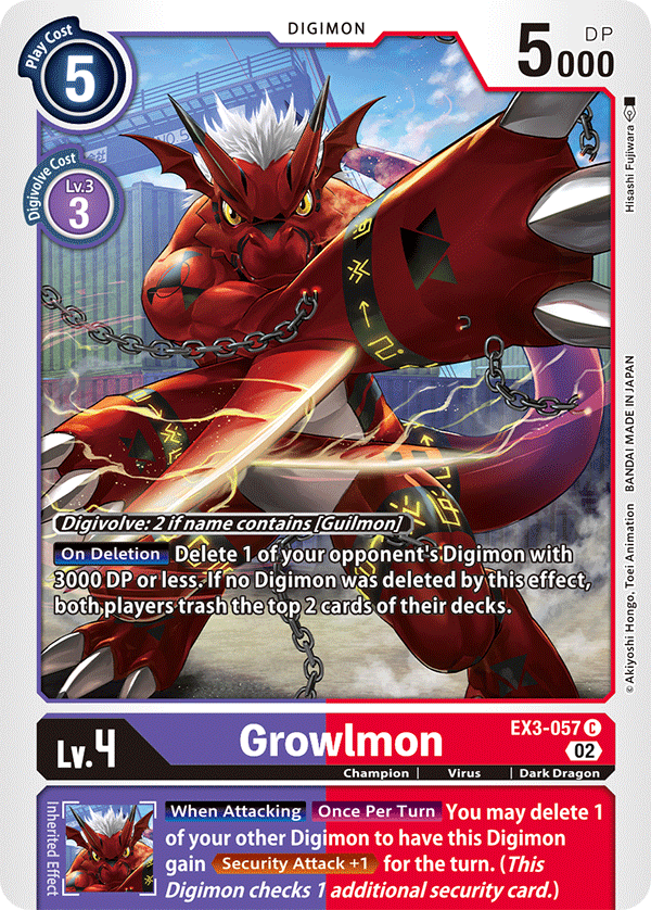 EX03-057 Growlmon Common