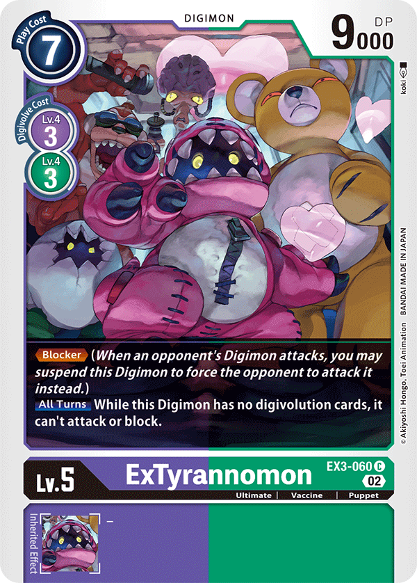 EX03-060 ExTyrannomon Common