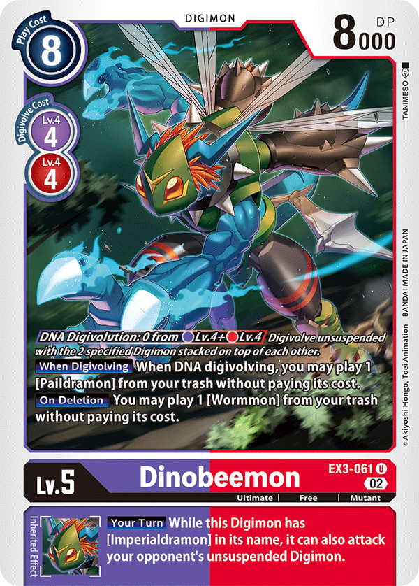 EX03-061 Dinobeemon Uncommon