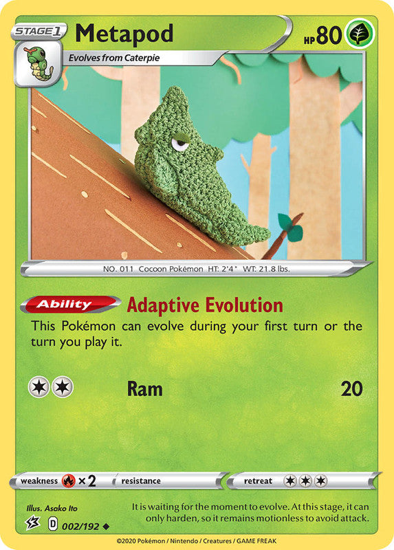 002/192 Metapod Uncommon Rebel Clash