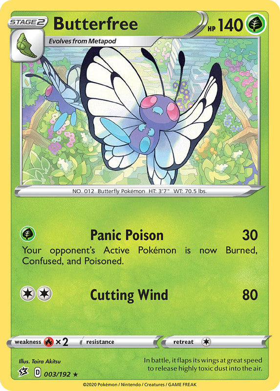 003/192 Butterfree Rare Rebel Clash