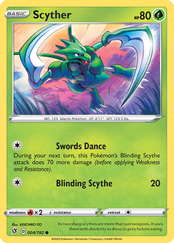 004/192 Scyther Common Rebel Clash