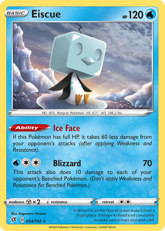 054/192 Eiscue Holo Rare Rebel Clash