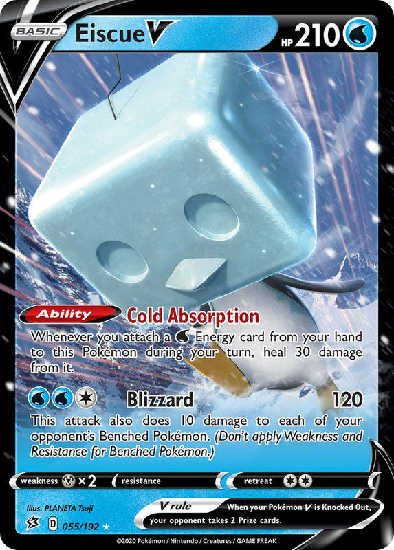 055/192 Eiscue V Ultra Rare Rebel Clash
