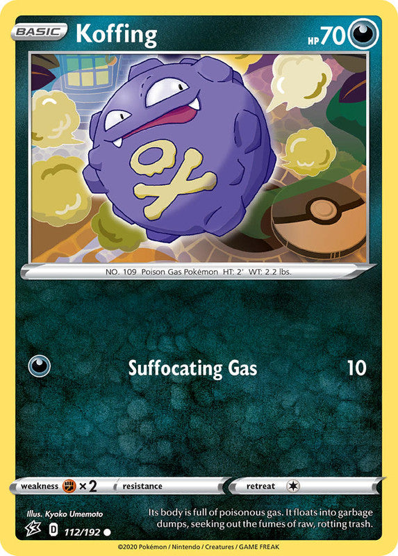 112/192 Koffing Common Rebel Clash