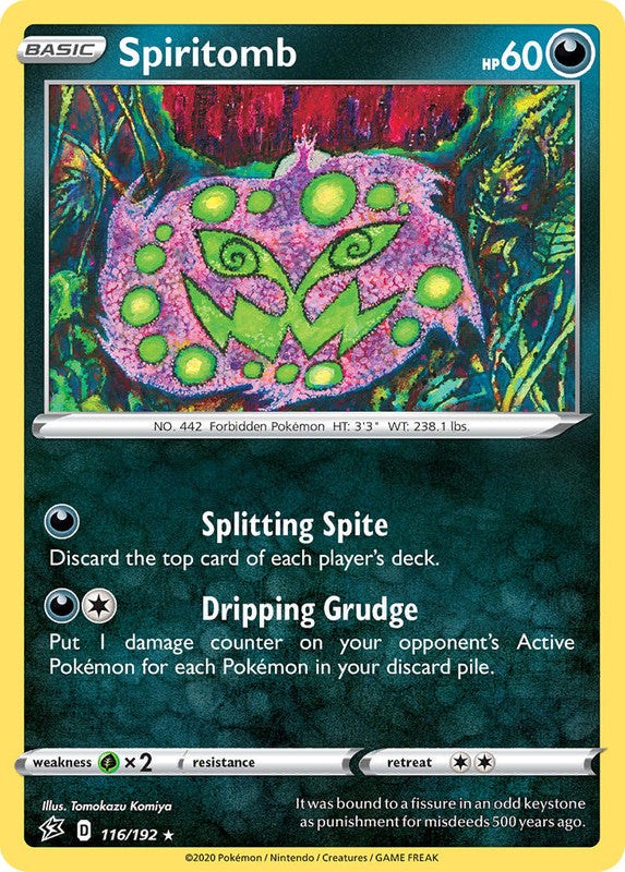 116/192 Spiritomb Rare Rebel Clash