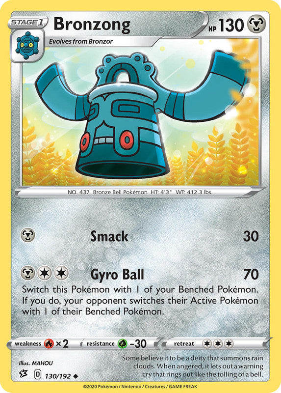 130/192 Bronzong Uncommon Rebel Clash