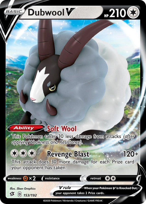 153/192 Dubwool V Ultra Rare Rebel Clash