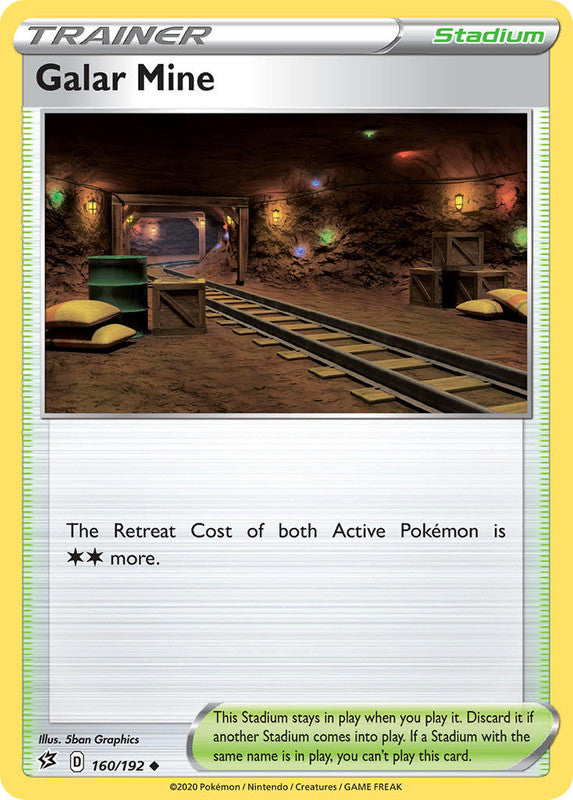 160/192 Galar Mine Trainer Uncommon Rebel Clash
