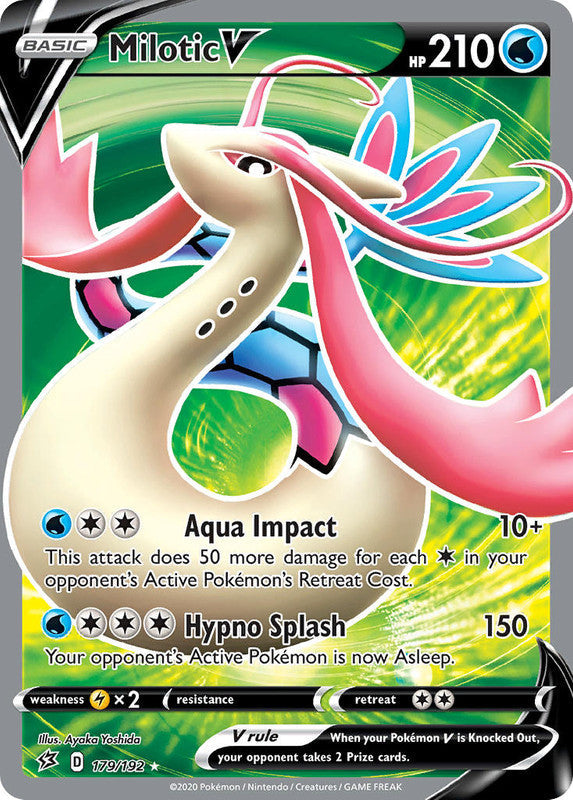 179/192 Milotic V Full Art Ultra Rare Rebel Clash