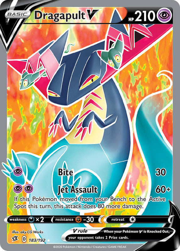 183/192 Dragapult V Full Art Ultra Rare Rebel Clash