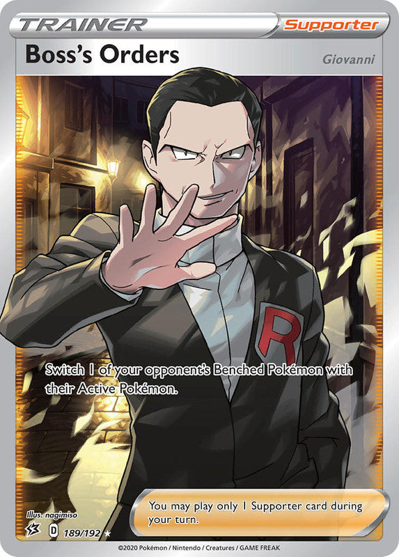 189/192 Boss's Orders Full Art Trainer Rebel Clash
