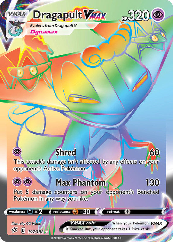 197/192 Dragapult VMAX Hyper Secret Rare Rebel Clash