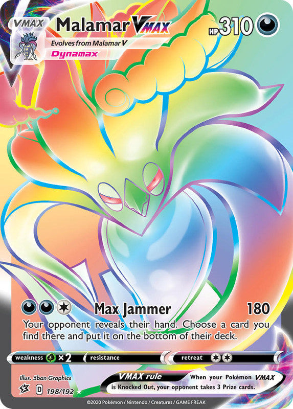 198/192 Malamar VMAX Hyper Secret Rare Rebel Clash