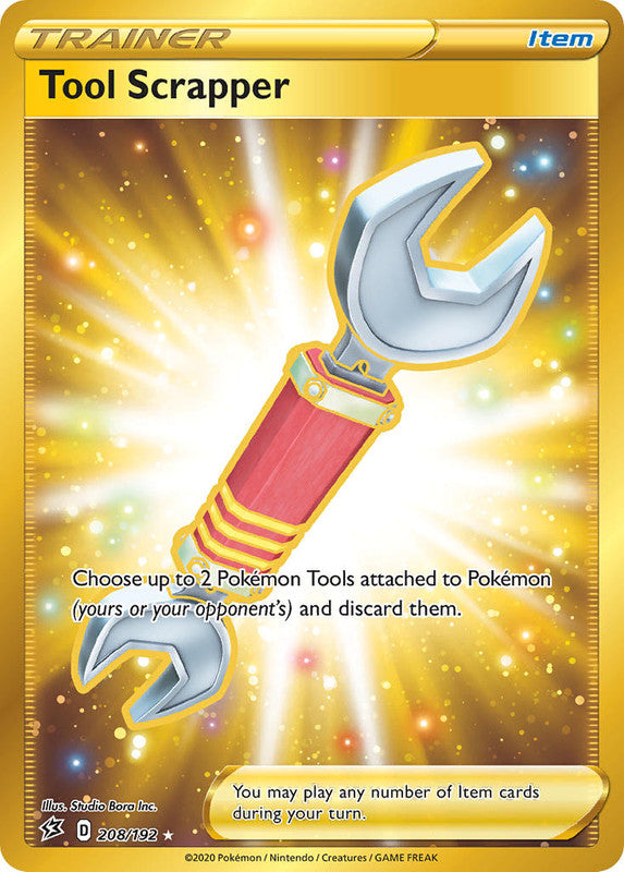 208/192 Tool Scrapper Secret Rare Gold Trainer Rebel Clash