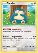 158/214 Snorlax Holo Rare Unbroken Bonds