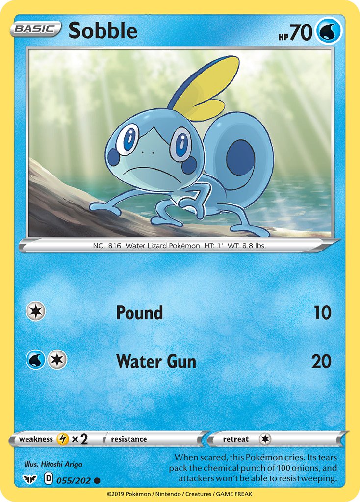 055/202 Sobble Common Sword & Shield