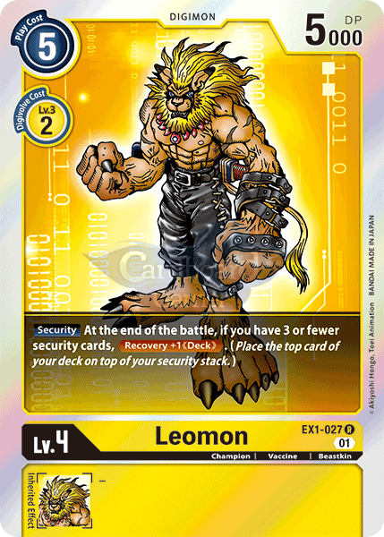 EX1-027 Leomon Rare Classic Collection