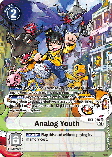 Ex1-066 Analog Youth Alt Art Classic Collection Single Card