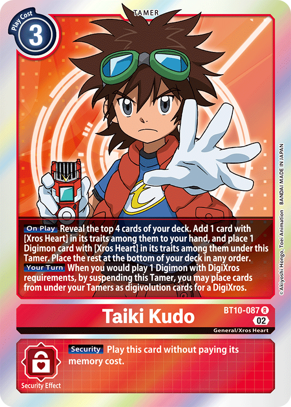 BT10-087 Taiki Kudo Rare