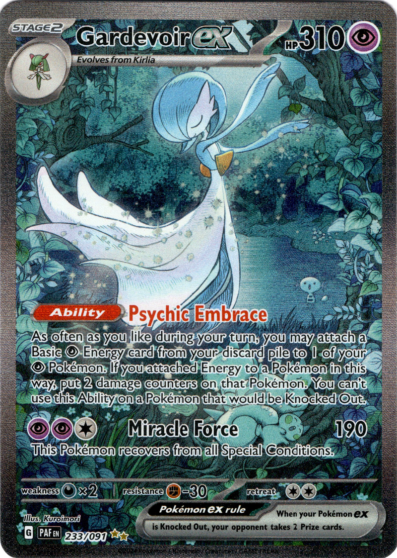 233/091 Gardevoir EX Special Illustration Rare Paldean Fates