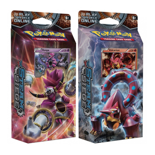 Pokemon TCG Steam Siege Theme Deck (Bundle - Hoopa & Volcanion)