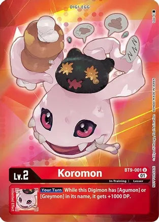 BT9-001 Koromon Box Topper ALTERNATE ART