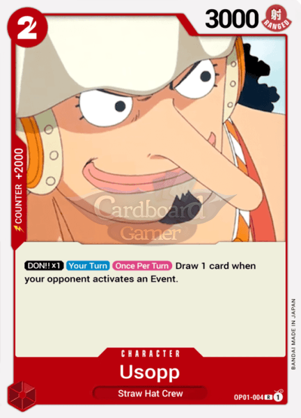 Op01-004 Usopp Rare Single Card