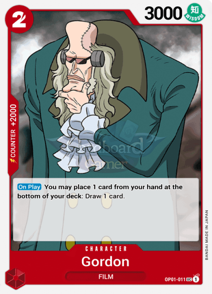 Op01-011 Gordon Uncommon Single Card