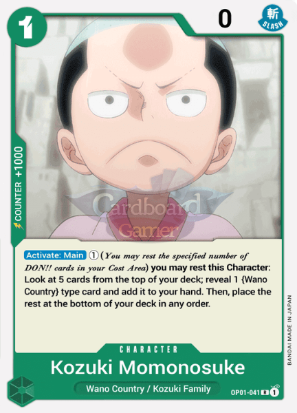 Op01-041 Kozuki Momonosuke Rare Single Card