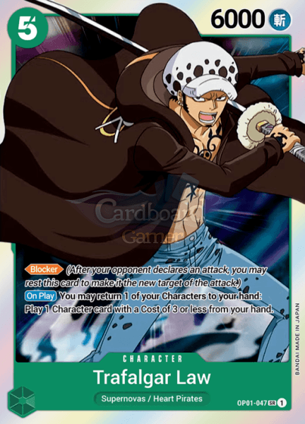 Op01-047 Trafalgar Law Super Rare Single Card