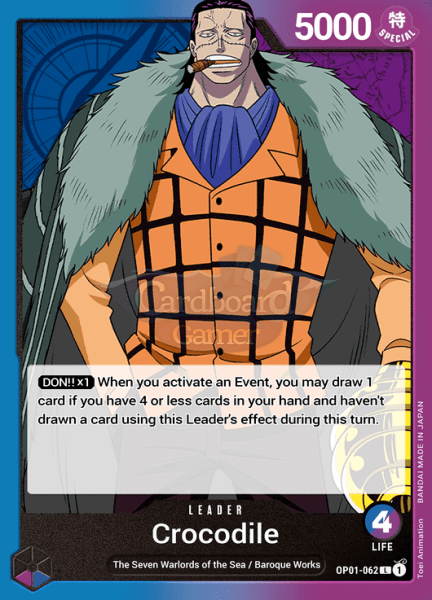 Op01-062 Crocodile Leader Single Card